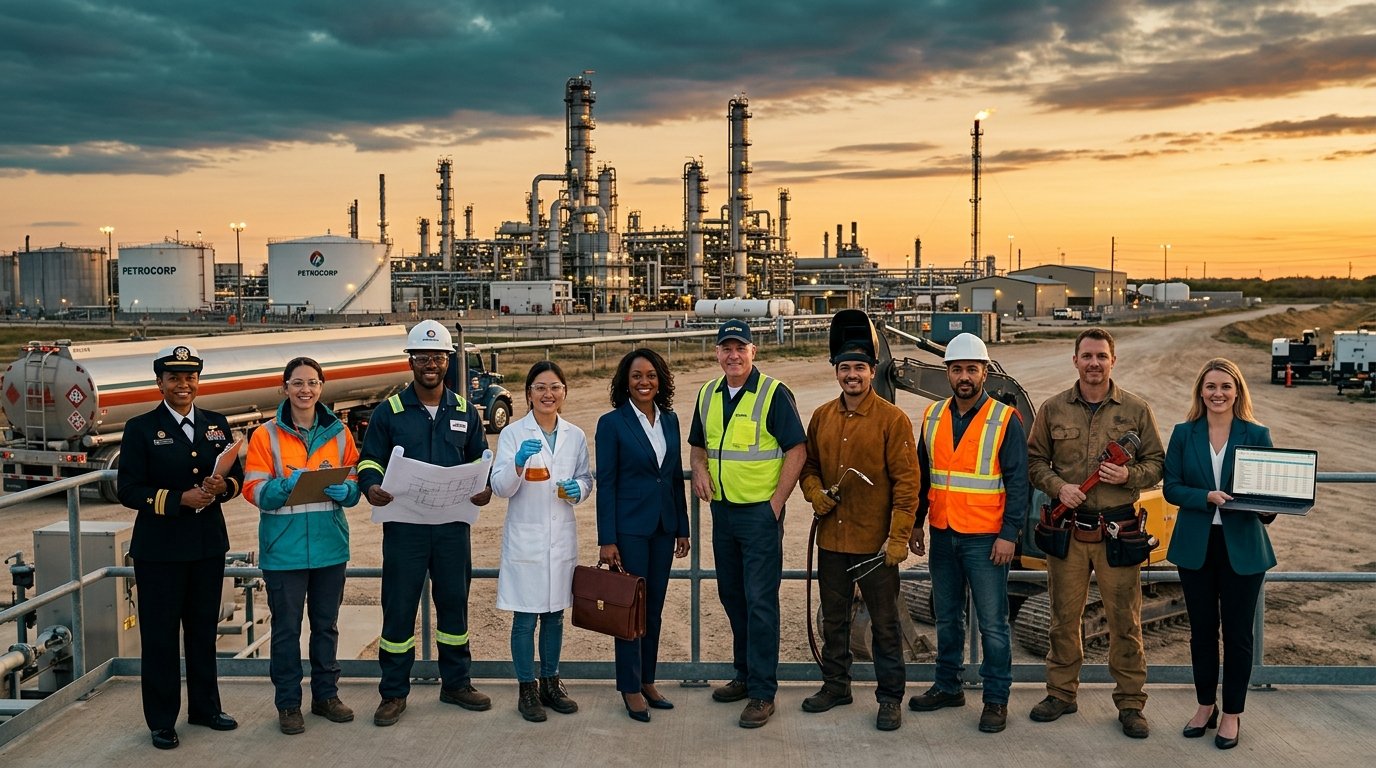 First Alaskan Oil Team